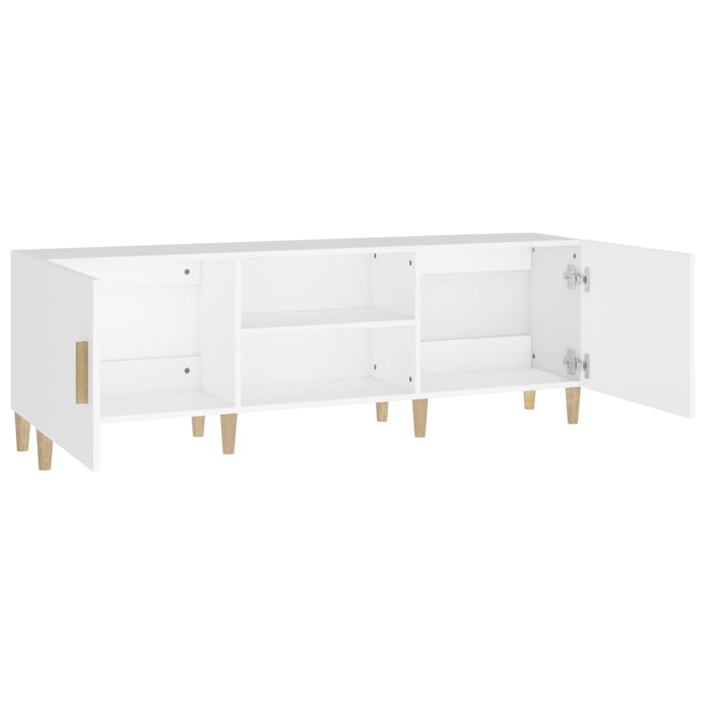 Mobile Porta TV Bianco 150x30x50 cm in Legno Multistrato - homemem39