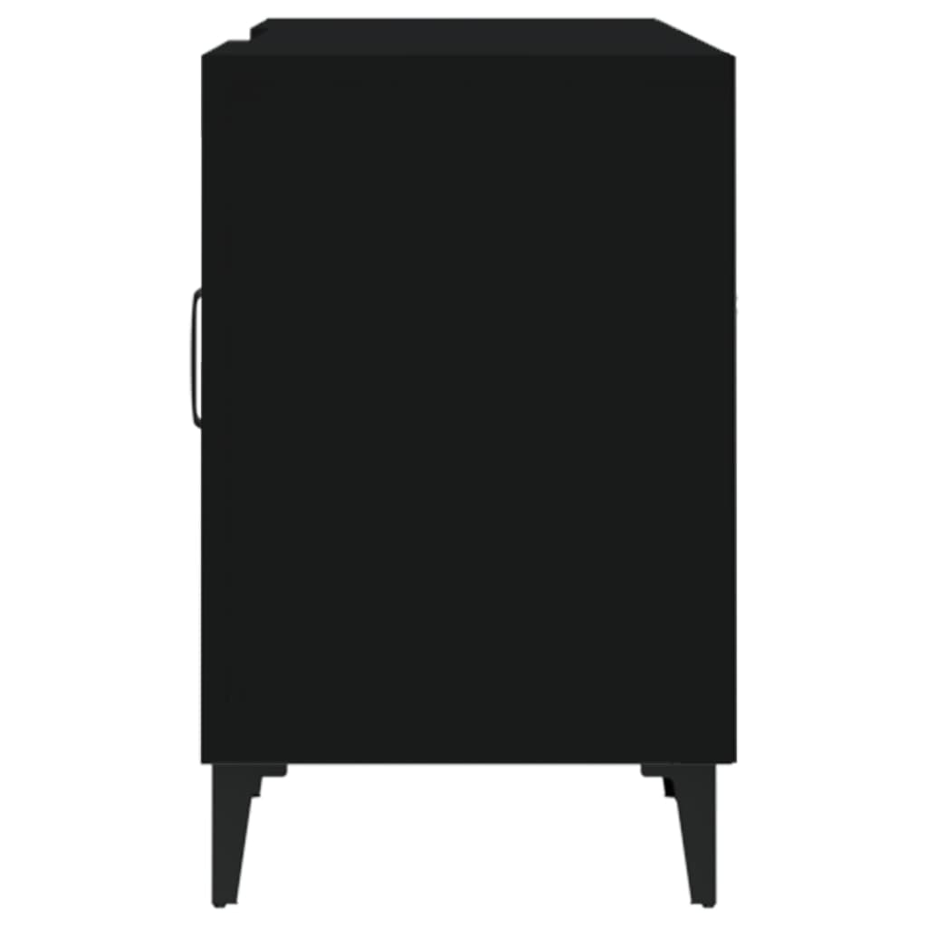 Mobile Porta TV Nero 150x30x50 cm in Legno Multistrato - homemem39