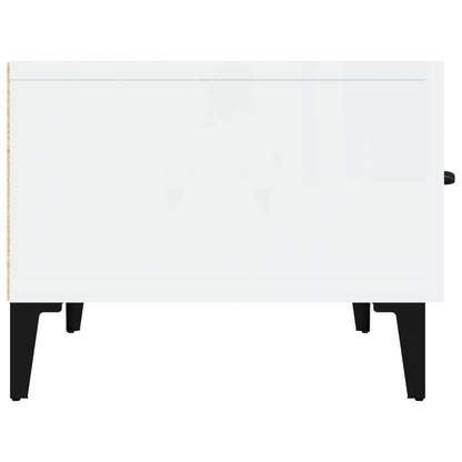 Mobile Porta TV Bianco Lucido 150x34,5x30 cm Legno Multistrato - homemem39