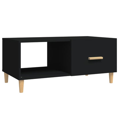 Tavolino da Salotto Nero 89,5x50x40 cm in Legno Multistrato - homemem39