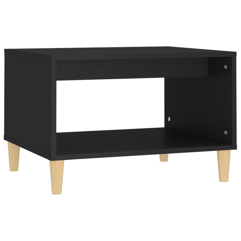 Tavolino da Salotto Nero 60x40x50 cm in Legno Multistrato - homemem39