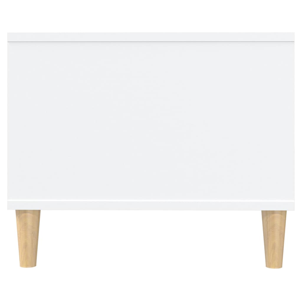 Tavolino da Salotto Bianco 102x50x40 cm in Legno Multistrato - homemem39