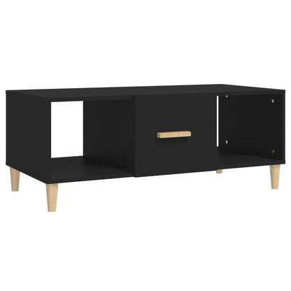 Tavolino da Salotto Nero 102x50x40 cm in Legno Multistrato - homemem39