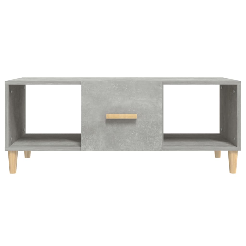 Tavolino Salotto Grigio Cemento 102x50x40 cm Legno Multistrato - homemem39