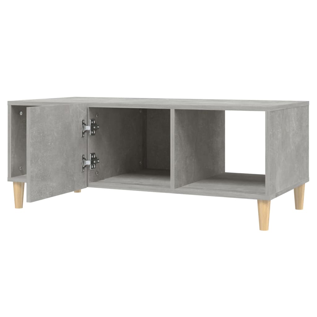 Tavolino Salotto Grigio Cemento 102x50x40 cm Legno Multistrato - homemem39