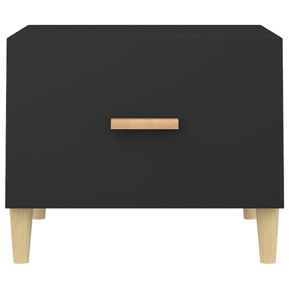 Tavolino da Salotto Nero 50x50x40 cm in Legno Multistrato - homemem39