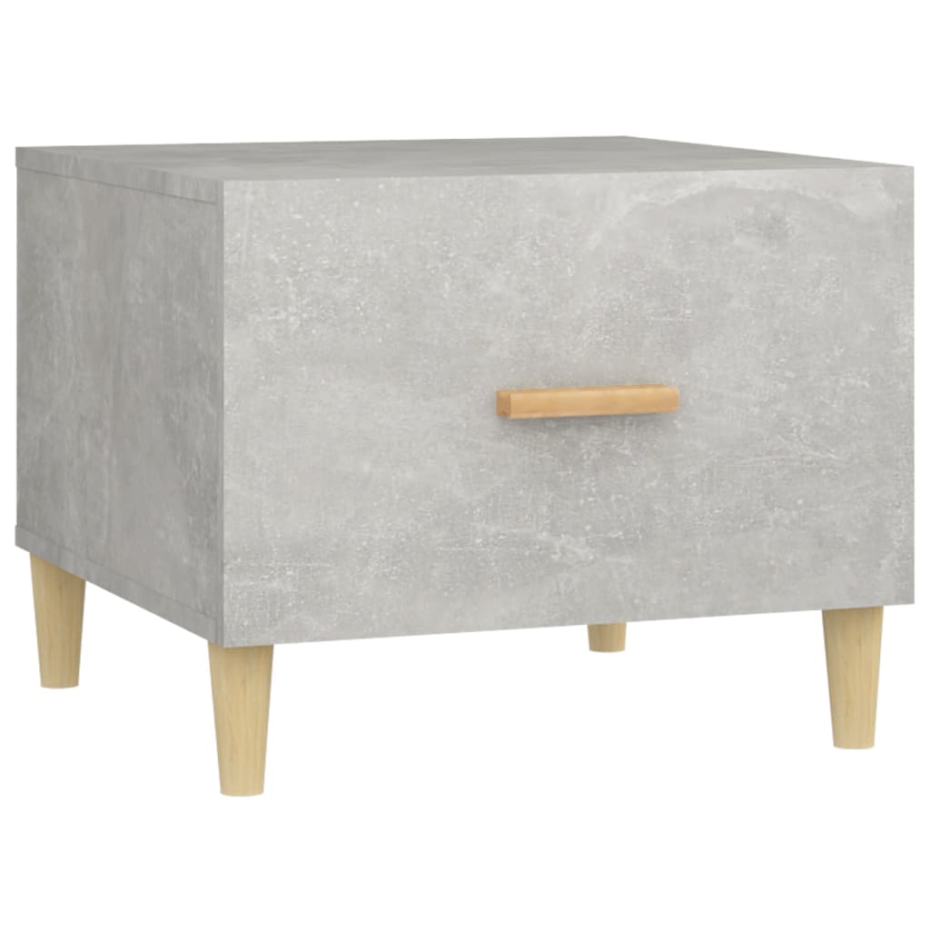 Tavolino Salotto Grigio Cemento 50x50x40 cm Legno Multistrato - homemem39