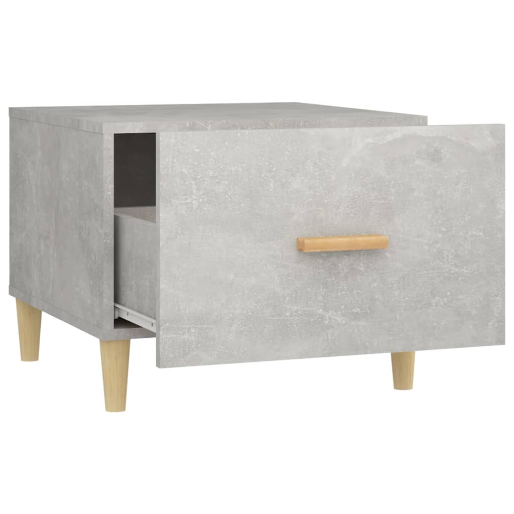 Tavolino Salotto Grigio Cemento 50x50x40 cm Legno Multistrato - homemem39