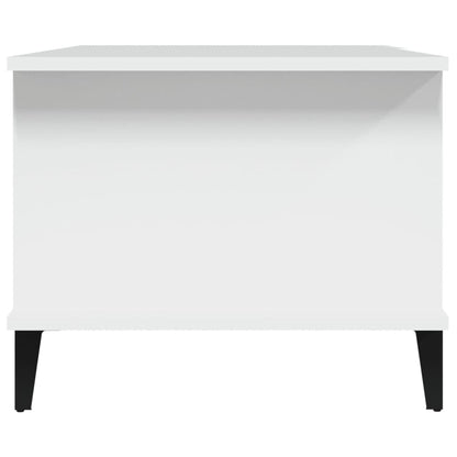 Tavolino da Salotto Bianco 90x50x40 cm in Legno Multistrato - homemem39