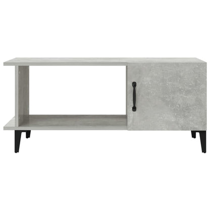 Tavolino da Salotto Grigio Cemento 90x50x40cm Legno Multistrato - homemem39