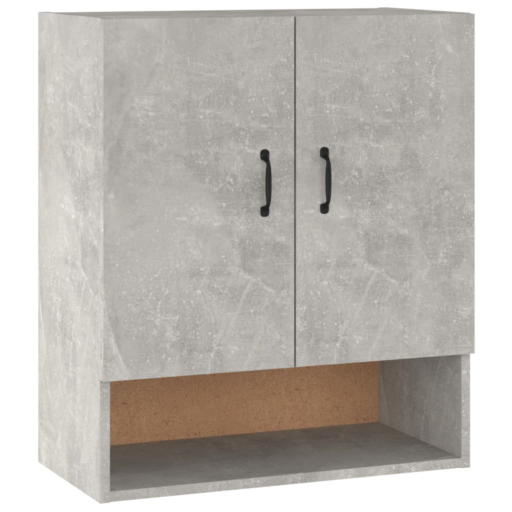 Armadietto a Muro Grigio Cemento 60x31x70 cm Legno Multistrato - homemem39