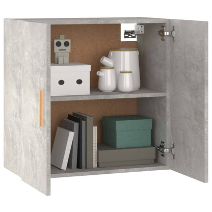 Armadietto a Muro Grigio Cemento 60x30x60 cm Legno Multistrato - homemem39