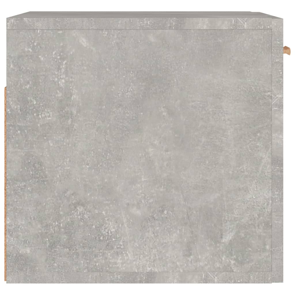 Armadietto a Muro Grigio Cemento 80x35x36,5cm Legno Multistrato - homemem39