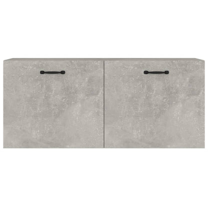 Armadietto a Muro Grigio Cemento 80x35x36,5cm Legno Multistrato - homemem39