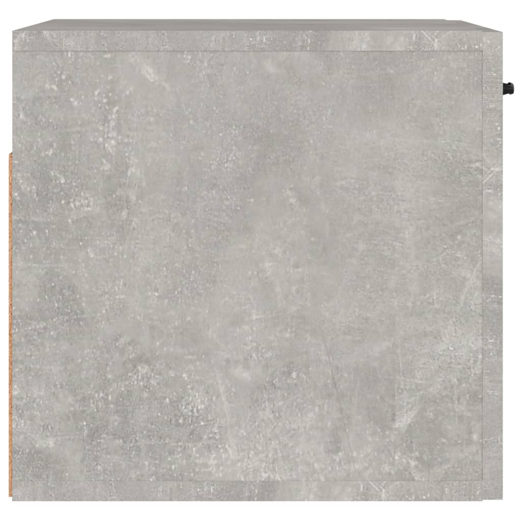 Armadietto a Muro Grigio Cemento 80x35x36,5cm Legno Multistrato - homemem39