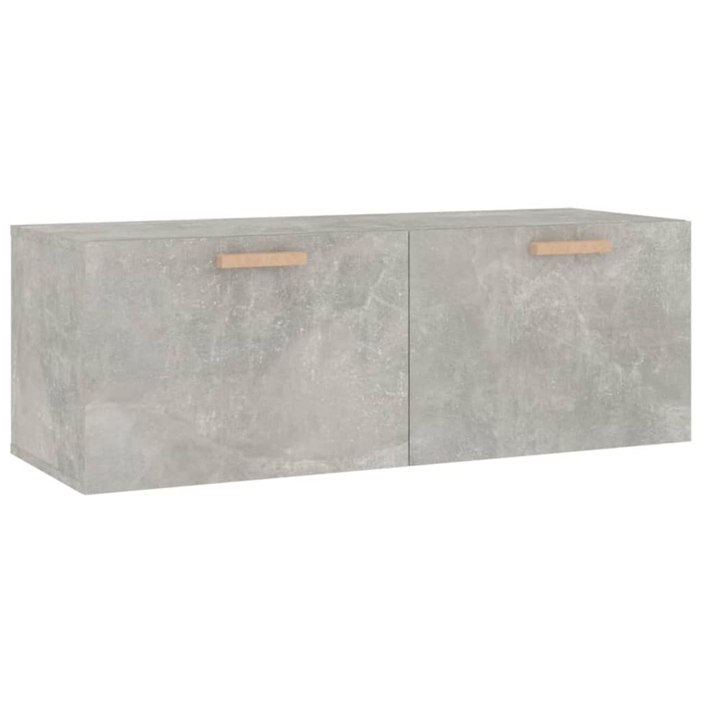 Mobile Pensile Grigio Cemento 100x36,5x35 cm Legno Multistrato - homemem39