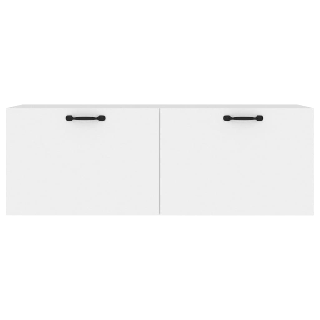 Mobile Pensile Bianco 100x36,5x35 cm Legno Multistrato - homemem39