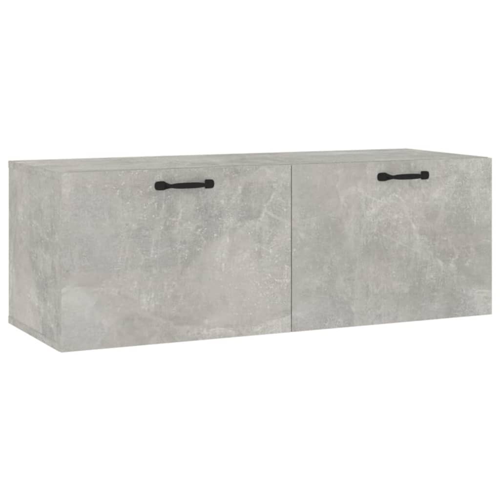 Mobile Pensile Grigio Cemento 100x36,5x35 cm Legno Multistrato - homemem39