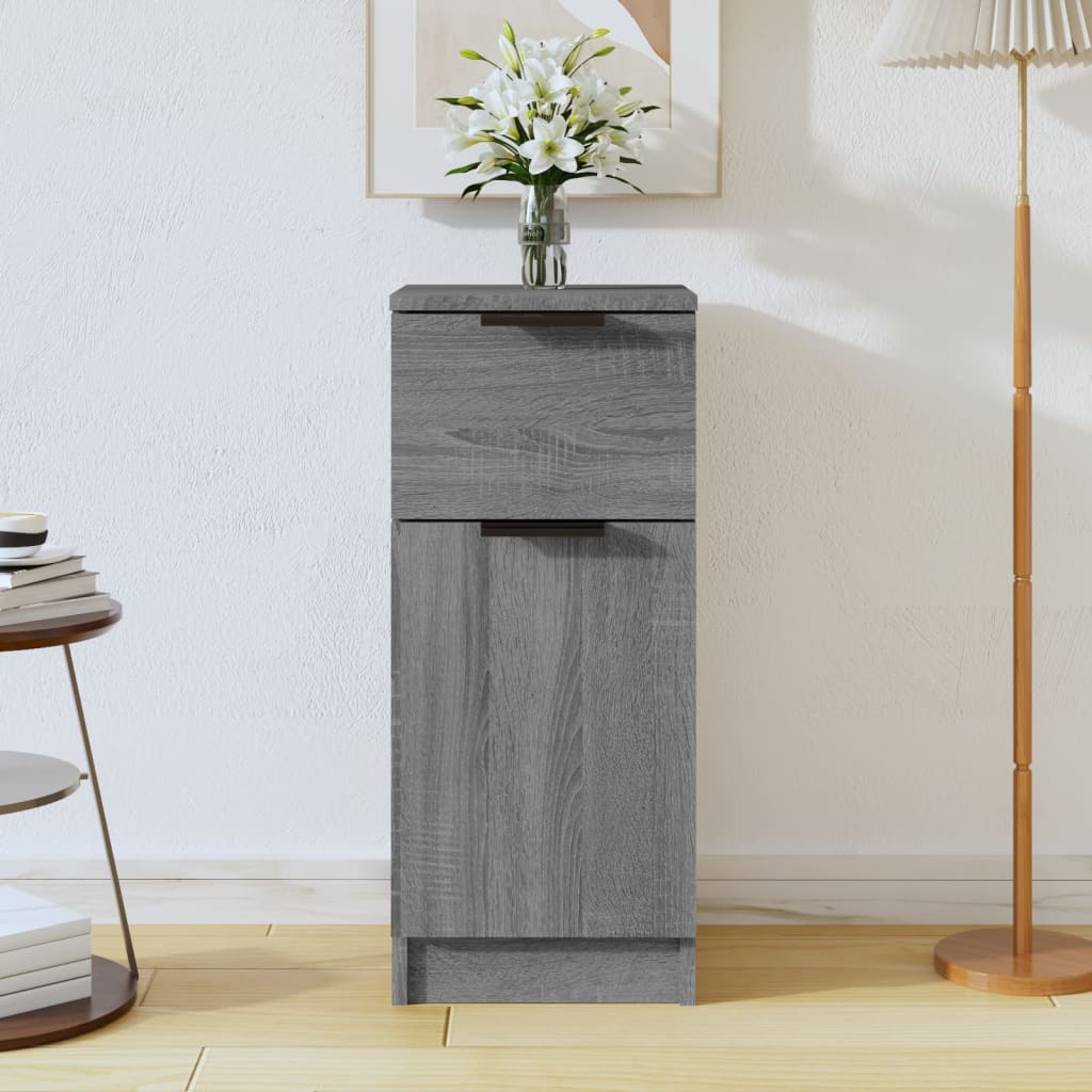 Credenza Grigio Sonoma 30x30x70 cm in Legno Multistrato - homemem39