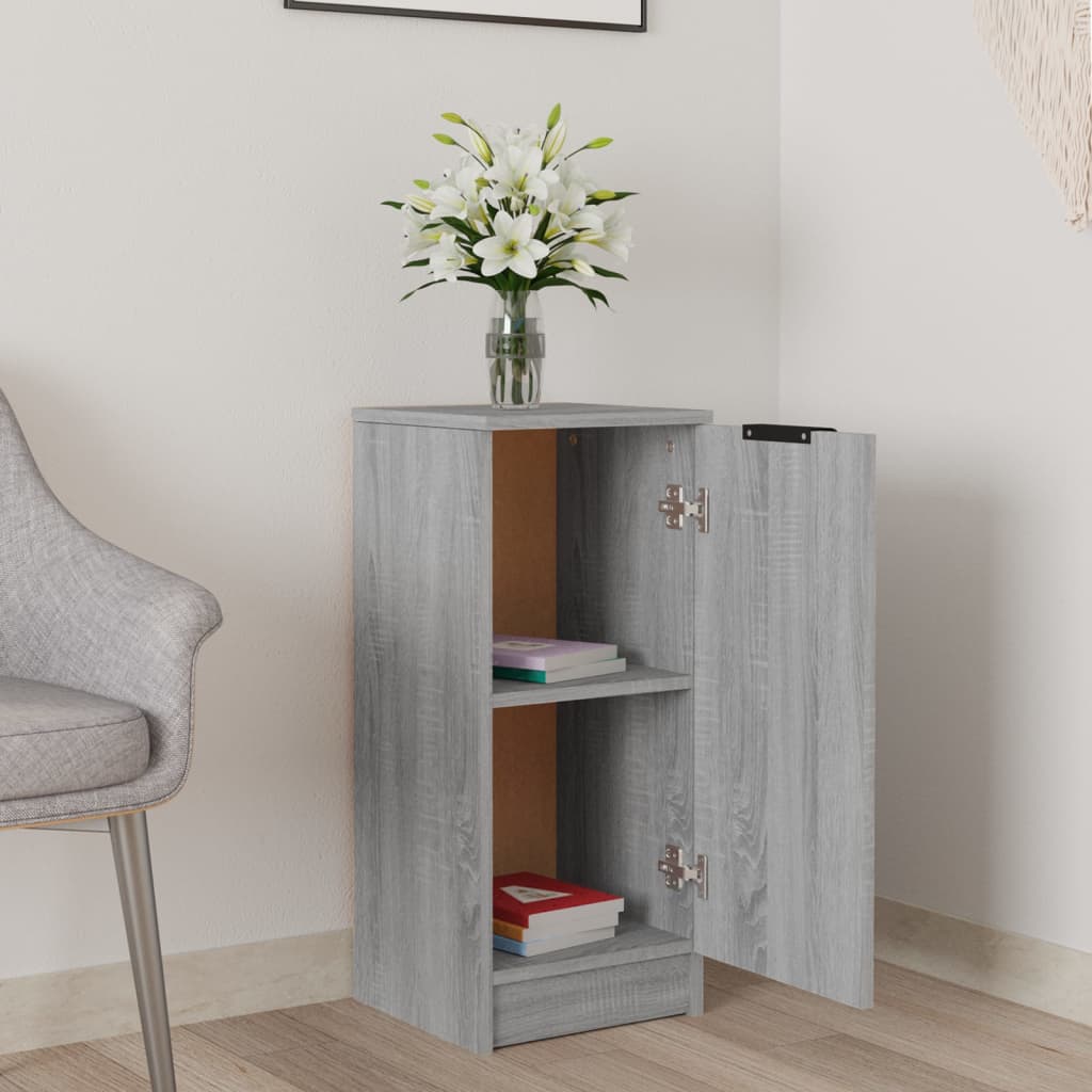 Credenza Grigio Sonoma 30x30x70 cm in Legno Multistrato - homemem39