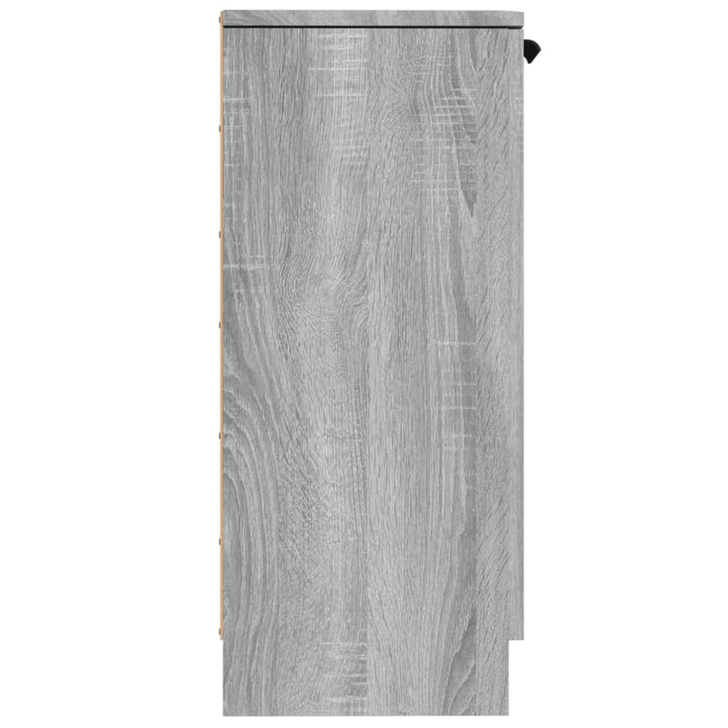 Credenze 2 pz Grigio Sonoma 30x30x70 cm in Legno Multistrato - homemem39