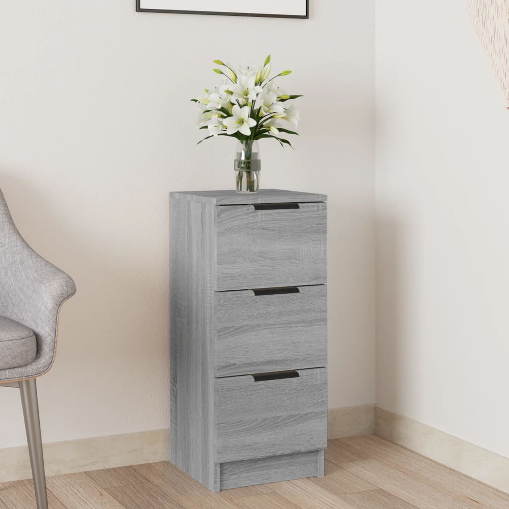 Credenza Grigio Sonoma 30x30x70 cm in Legno Multistrato - homemem39