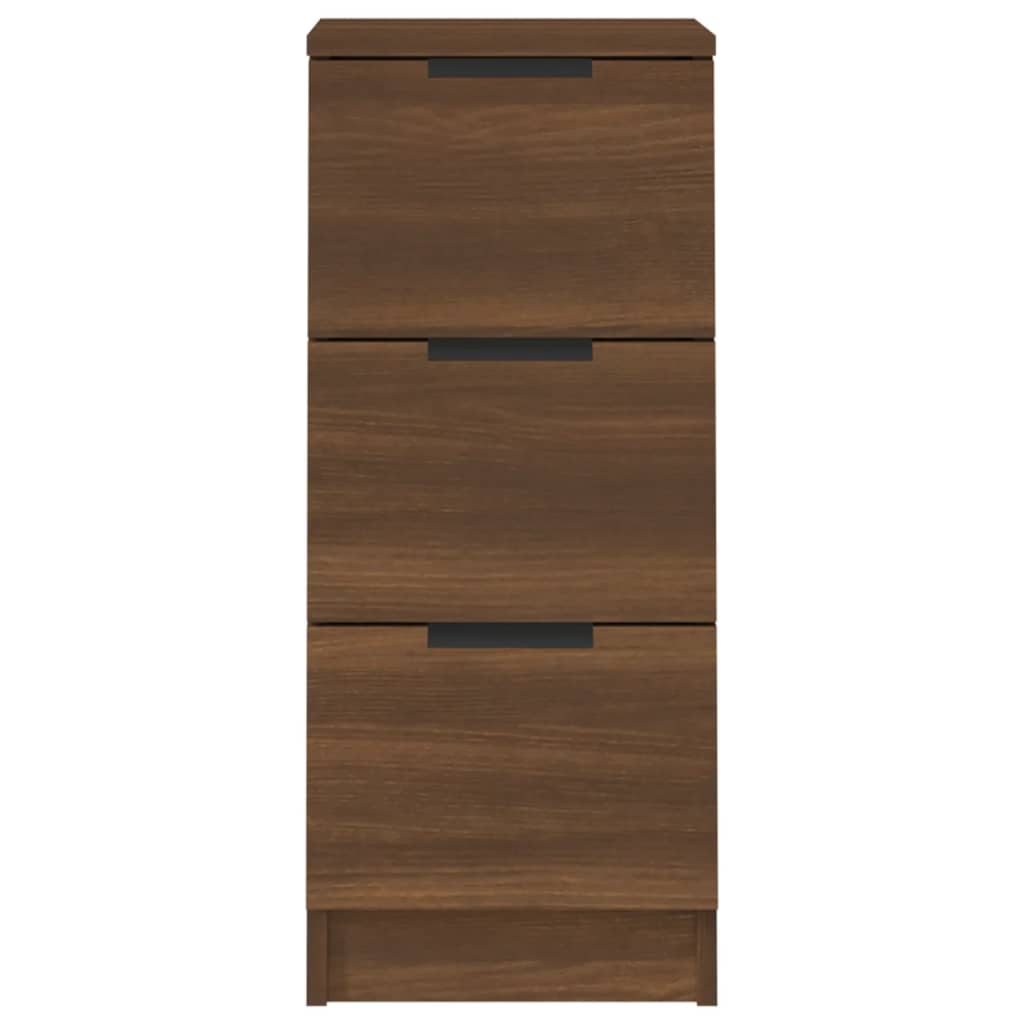 Credenza Rovere Marrone 30x30x70 cm in Legno Multistrato - homemem39