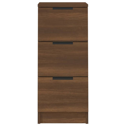 Credenza Rovere Marrone 30x30x70 cm in Legno Multistrato - homemem39