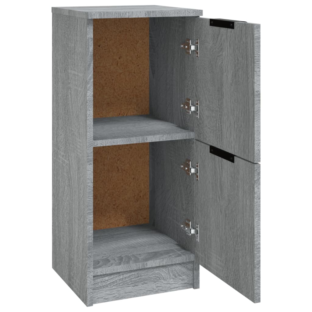 Credenze 2 pz Grigio Sonoma 30x30x70 cm in Legno Multistrato - homemem39