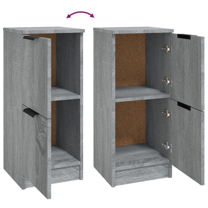 Credenze 2 pz Grigio Sonoma 30x30x70 cm in Legno Multistrato - homemem39