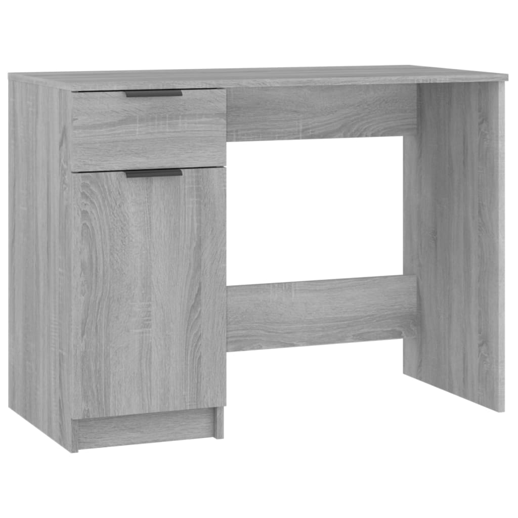 Scrivania Grigio Sonoma 100x50x75 cm in Legno Multistrato - homemem39