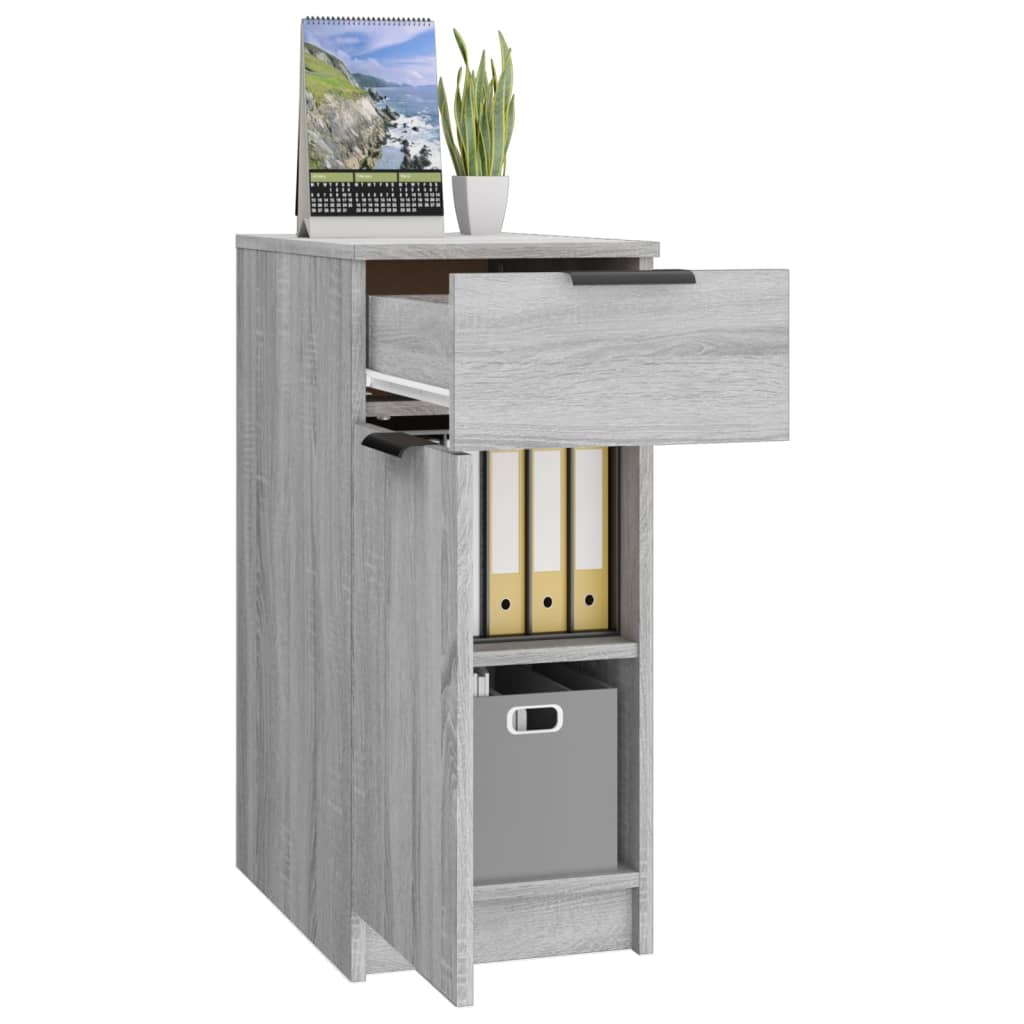 Armadietto da Scrivania Grigio Sonoma 33,5x50x75 cm Legno - homemem39