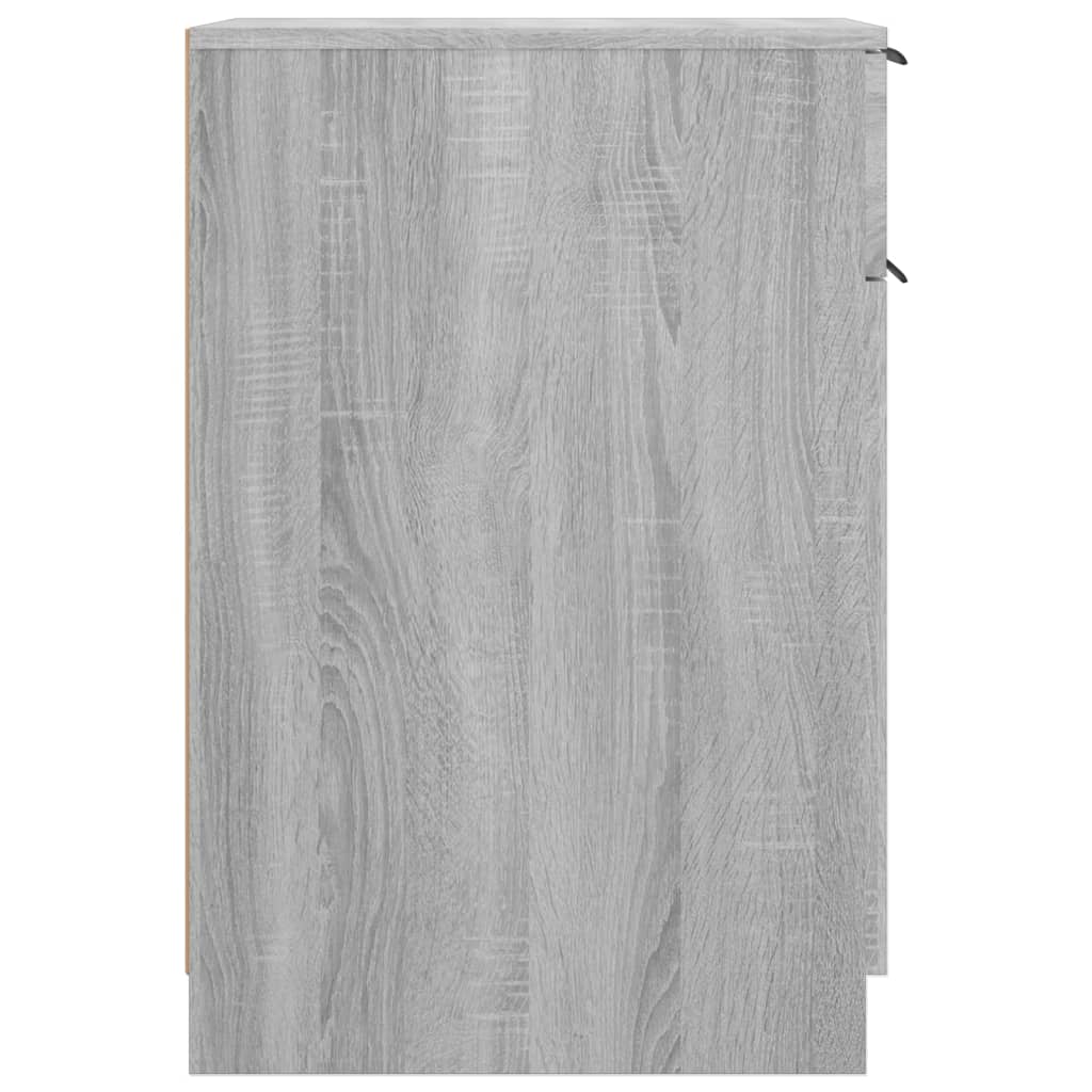 Armadietto da Scrivania Grigio Sonoma 33,5x50x75 cm Legno - homemem39