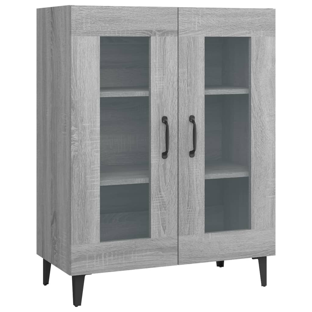 Credenza Grigio Sonoma 69,5x34x90 cm in Legno Multistrato - homemem39