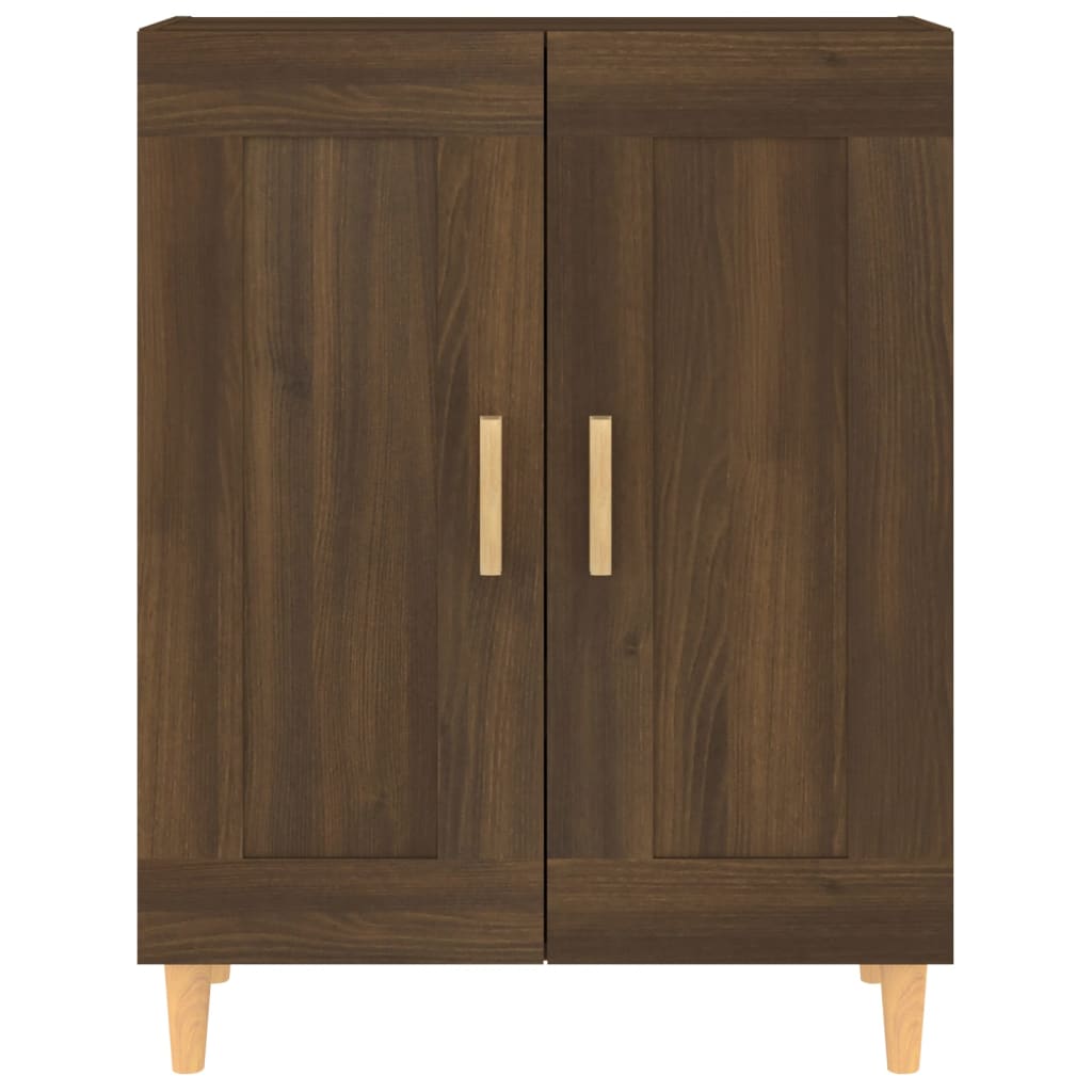 Credenza Rovere Marrone 69,5x34x90 cm in Legno Multistrato - homemem39