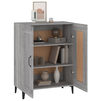 Credenza Grigio Sonoma 69,5x34x90 cm in Legno Multistrato - homemem39