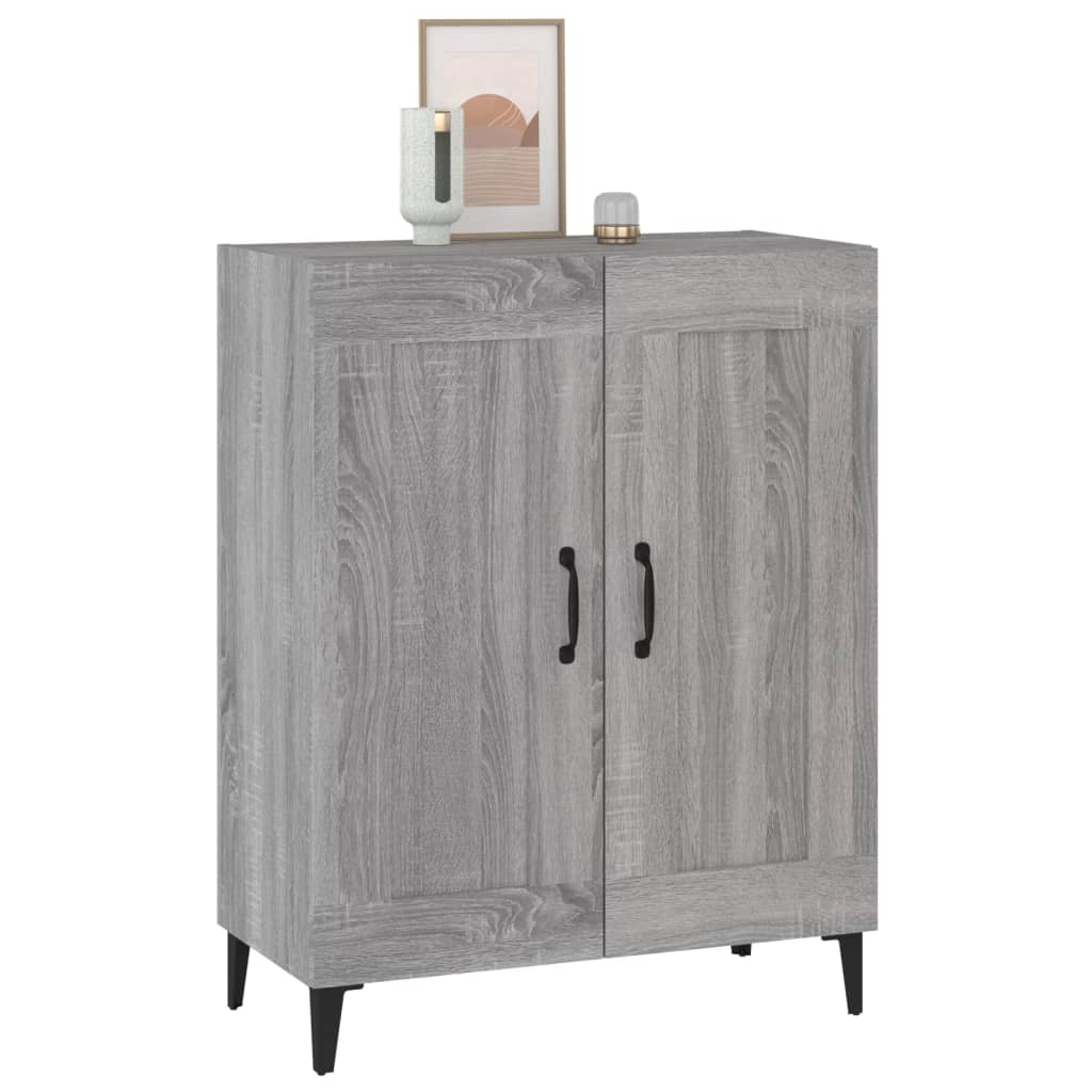 Credenza Grigio Sonoma 69,5x34x90 cm in Legno Multistrato - homemem39