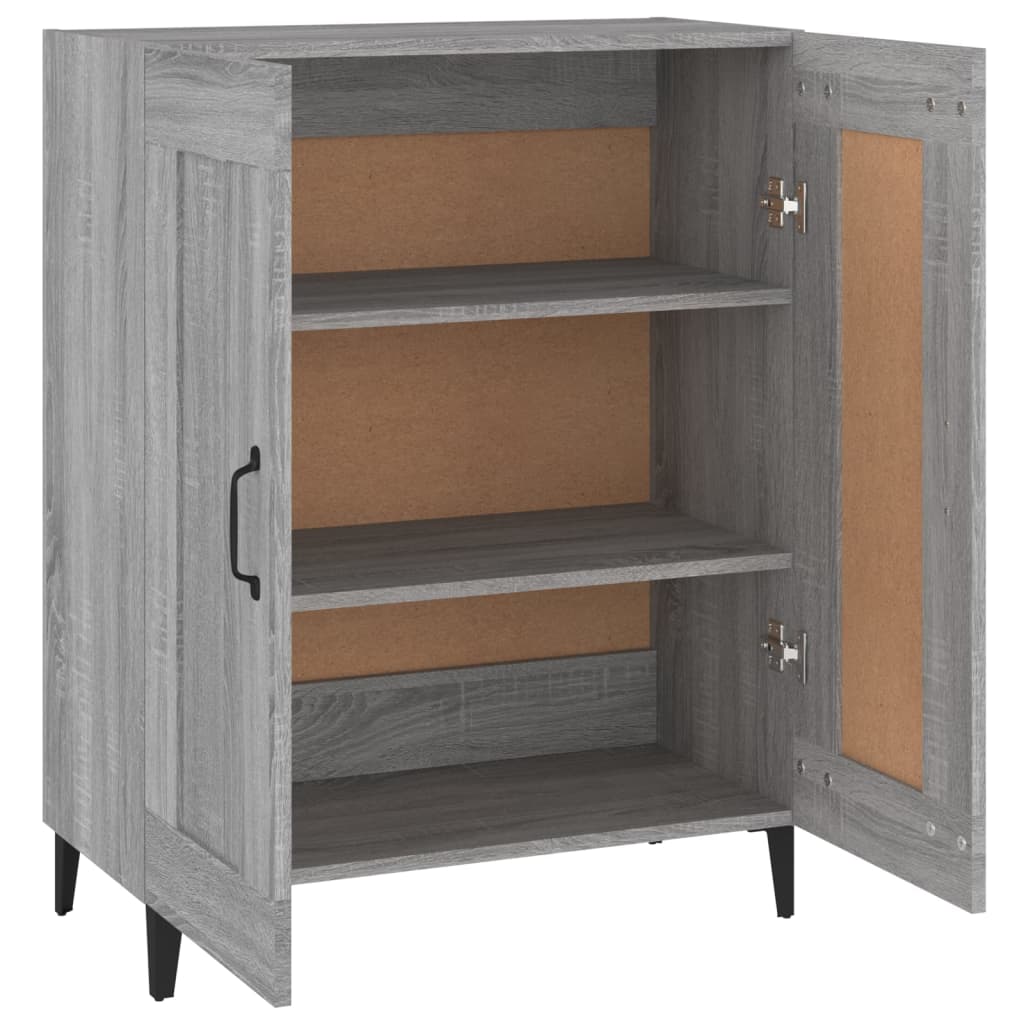 Credenza Grigio Sonoma 69,5x34x90 cm in Legno Multistrato - homemem39