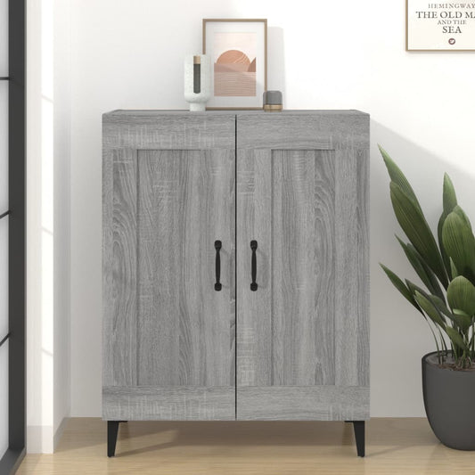 Credenza Grigio Sonoma 69,5x34x90 cm in Legno Multistrato - homemem39