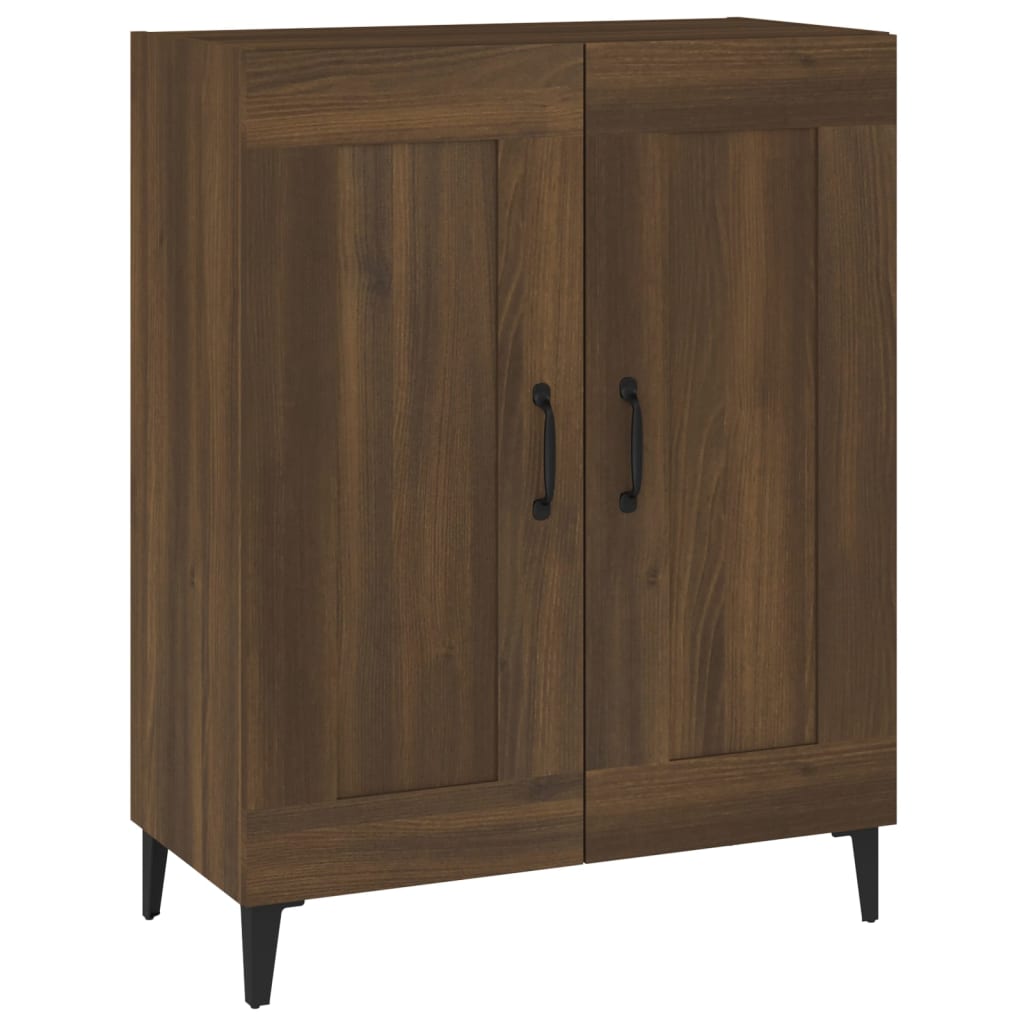 Credenza Rovere Marrone 69,5x34x90 cm in Legno Multistrato - homemem39