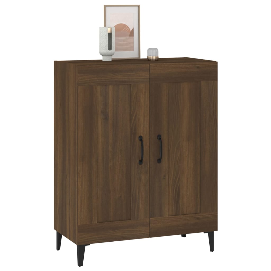 Credenza Rovere Marrone 69,5x34x90 cm in Legno Multistrato - homemem39