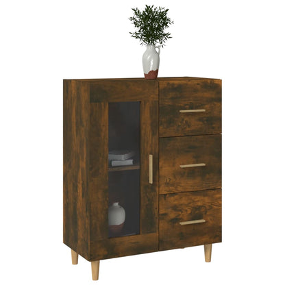 Credenza Rovere Fumo 69,5x34x90 cm in Legno Multistrato - homemem39