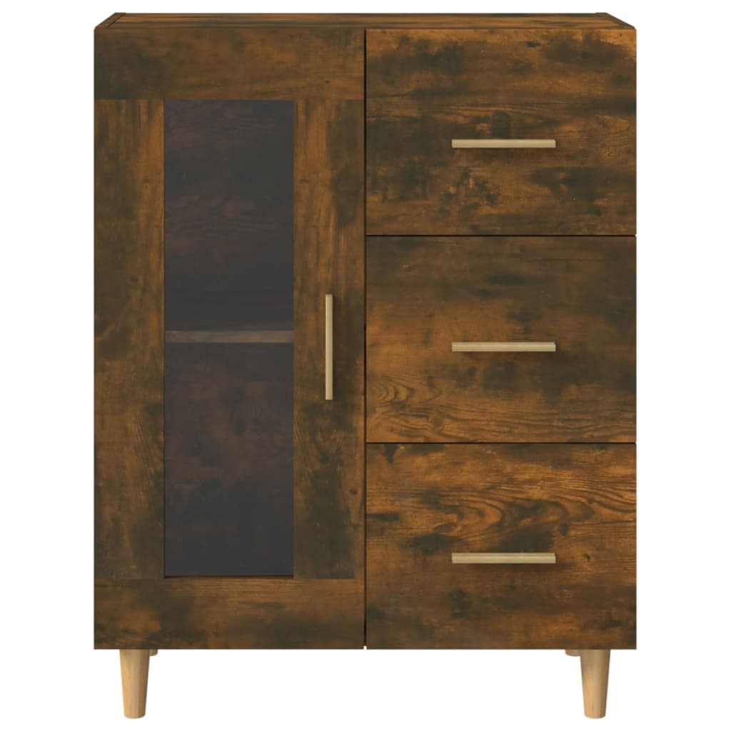 Credenza Rovere Fumo 69,5x34x90 cm in Legno Multistrato - homemem39