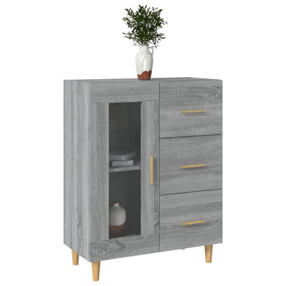 Credenza Grigio Sonoma 69,5x34x90 cm in Legno Multistrato - homemem39