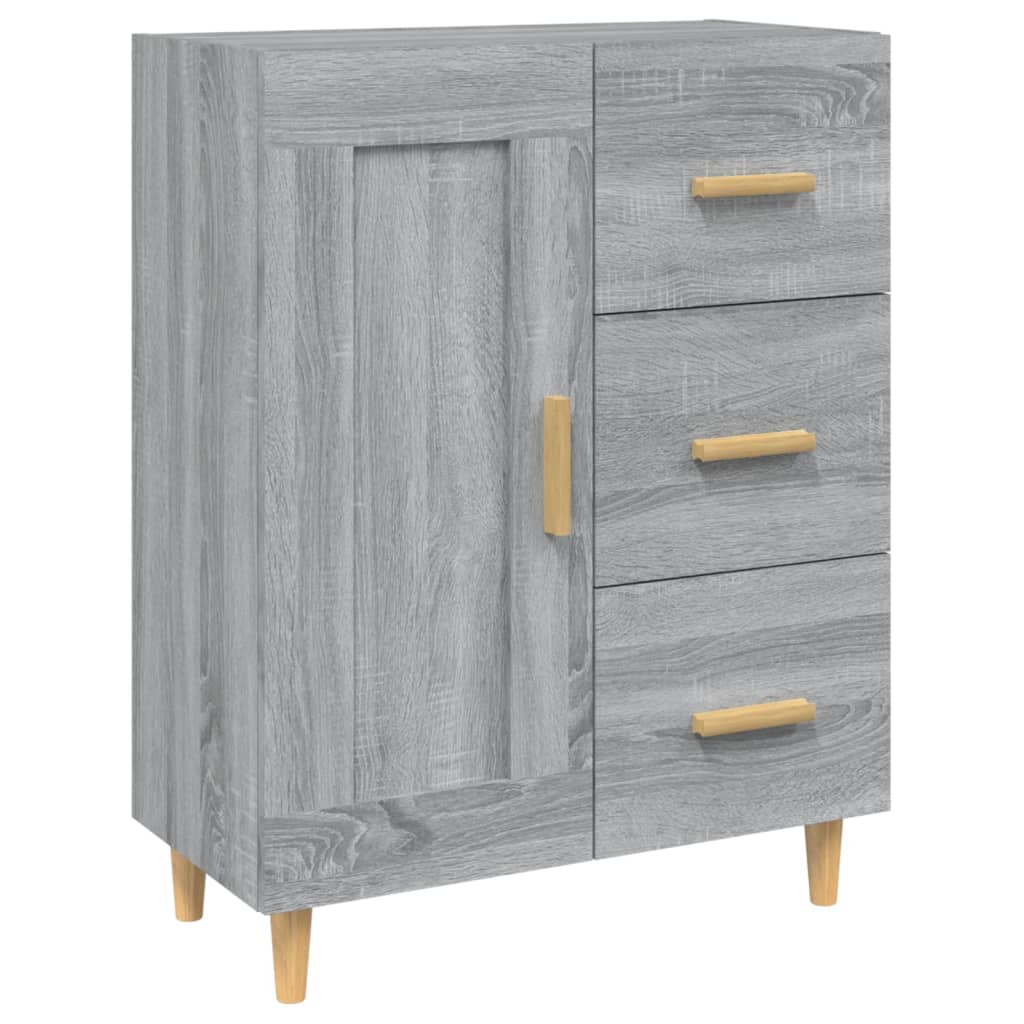 Credenza Grigio Sonoma 69,5x34x90 cm in Legno Multistrato - homemem39