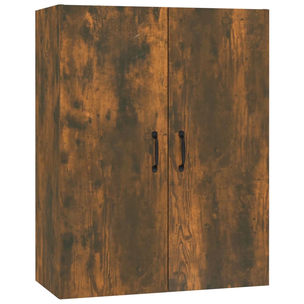 Mobile Pensile Rovere Fumo 69,5x34x90 cm in Legno Multistrato - homemem39