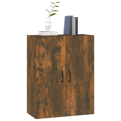 Mobile Pensile Rovere Fumo 69,5x34x90 cm in Legno Multistrato - homemem39