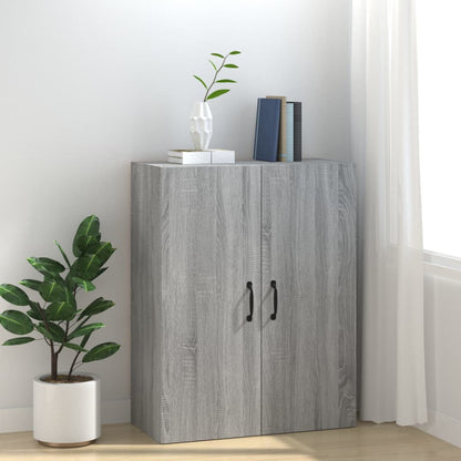 Mobile Pensile Grigio Sonoma 69,5x34x90 cm Legno Multistrato - homemem39