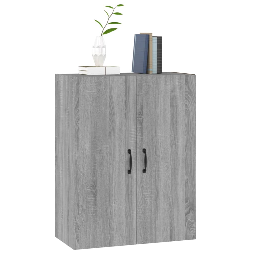 Mobile Pensile Grigio Sonoma 69,5x34x90 cm Legno Multistrato - homemem39