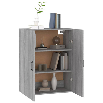 Mobile Pensile Grigio Sonoma 69,5x34x90 cm Legno Multistrato - homemem39